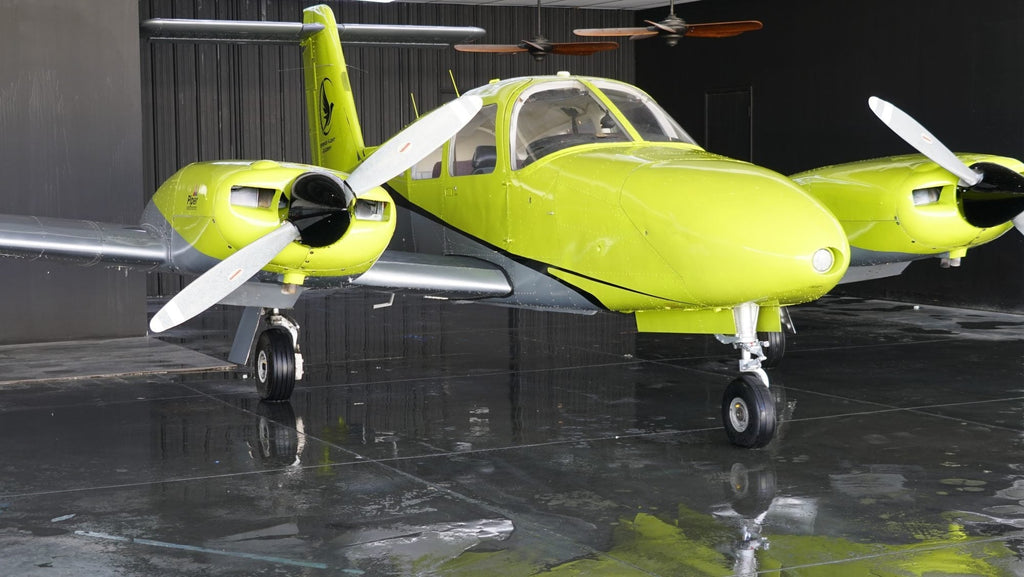 Piper Seminole on the ramp — twin-engine training in Los Angeles