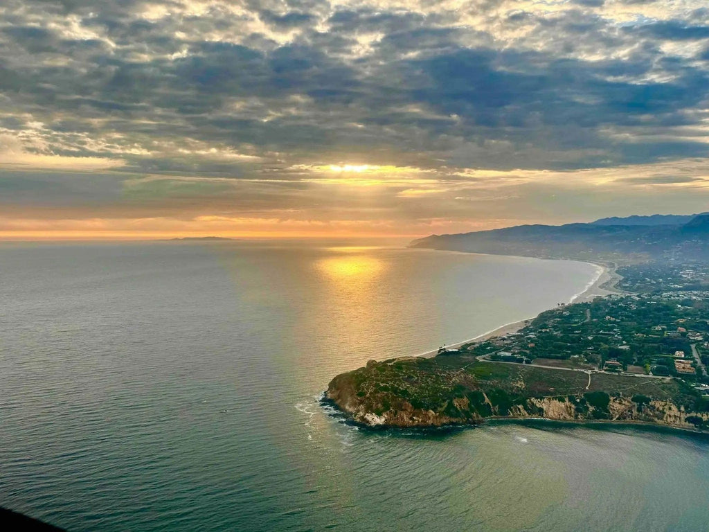 Los Angeles coastline views on a solo discovery flight